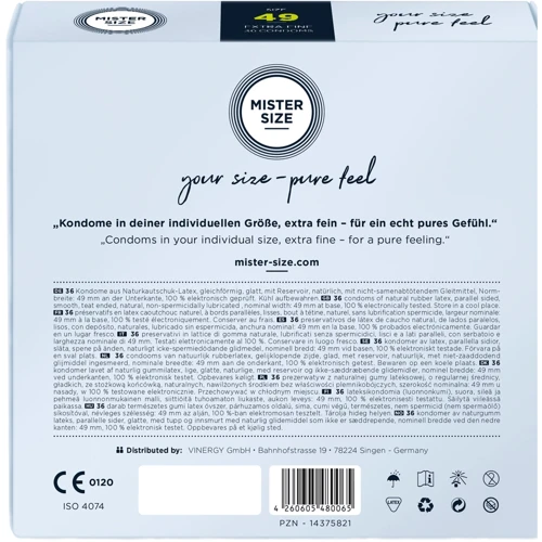 Презервативы Mister Size 49 (36 pcs)