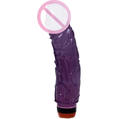 Вибратор гелевый Jelly vibator lavender, 20x4.5 см