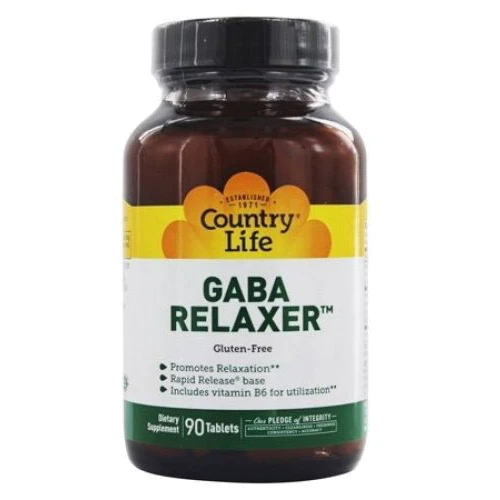 Country Life Gaba Relaxer Гамма-аміномасляна кислота релаксант 90 таблеток
