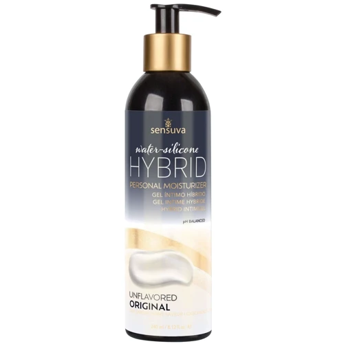 Смазка водно-силиконовая Sensuva Hybrid Formula (240 мл) без сахара, подходит для оральных ласк