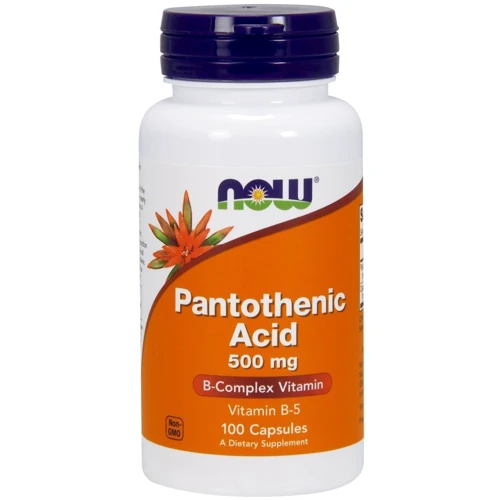 NOW Foods PANTOTHENIC ACID 500 mg 100 CAPS Пантотеновая кислота