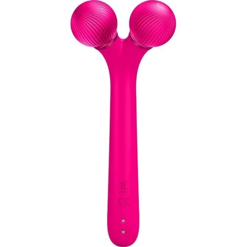 Массажер Звуковой ролик для лица GESKE Sonic Facial Roller 4 в 1 Magenta (GK000040MG01)