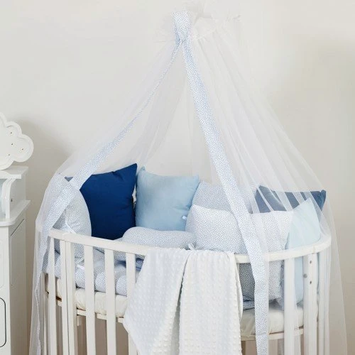 Постельный комплект 8 эл. Twins Dolce Горошки 4066-DP-408, blue, голубой: Тип постельный комплект