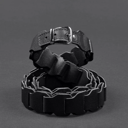 Женский ремень BlankNote Saffiano черный (BN-BELT-1-blackwood): Ширина ремня Средняя