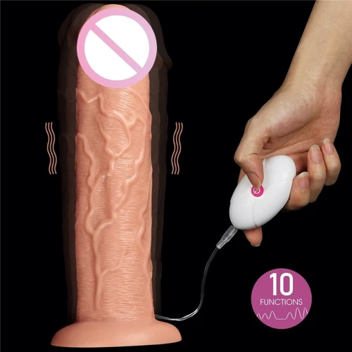 Реалистичный вибратор LoveToy Realistic Long Vibrating Dildo Flesh 11''
