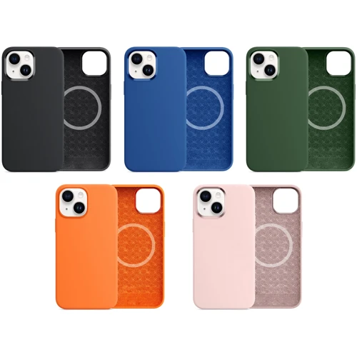 Чехол для iPhone Comma Magnetic Silicone Nature Series Green for iPhone 15: Цвет зеленый