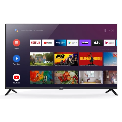 Телевизор Ergo 65GUS6500: Экран 65 " 3840×2160 (4K)