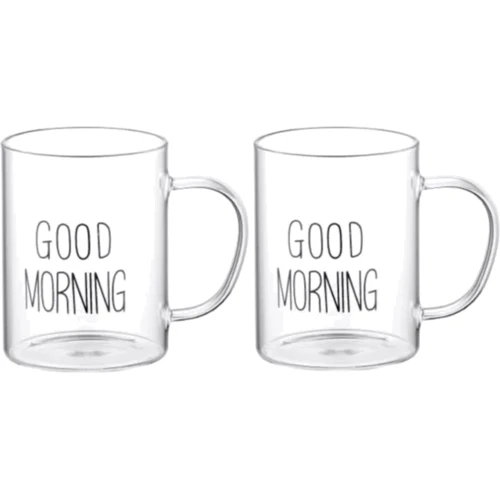 Набор кружек Ardesto Good Morning с ручками 420 мл 2 шт. (AR2642BMR)