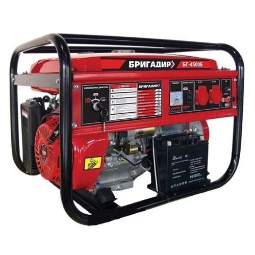 Бензогенератор Бригадир БГ-4500E