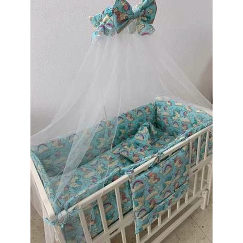 Постельный комплект Qvatro Gold RG-08 бирюзовый единороги (626023): Тип постельный комплект