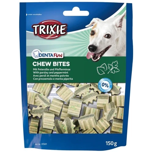Ласощі для собак Trixie Denta Fun Chew Bites з петрушкою і м'ятою 150 г (4053032002654)