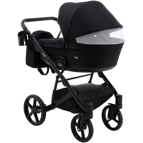 Коляска 2 в 1 Bair Kiwi Soft BKS-452 черный: Материал колес резина