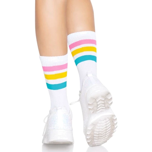 Носки женские в полоску Leg Avenue Pride crew socks Pansexual, 37–43 размер