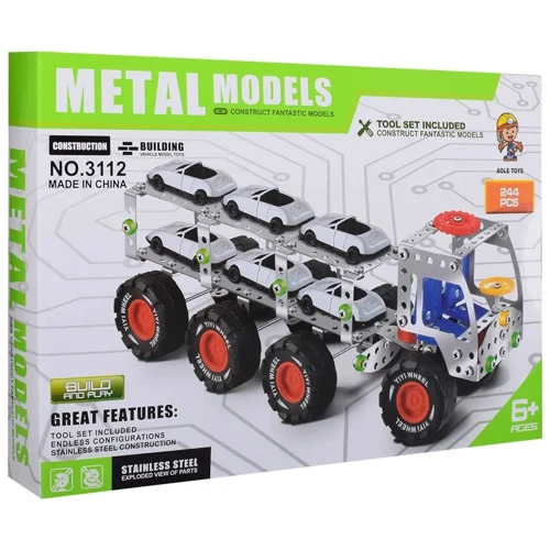 Металлический конструктор Aole Toys Автовоз, 244 детали (3112)