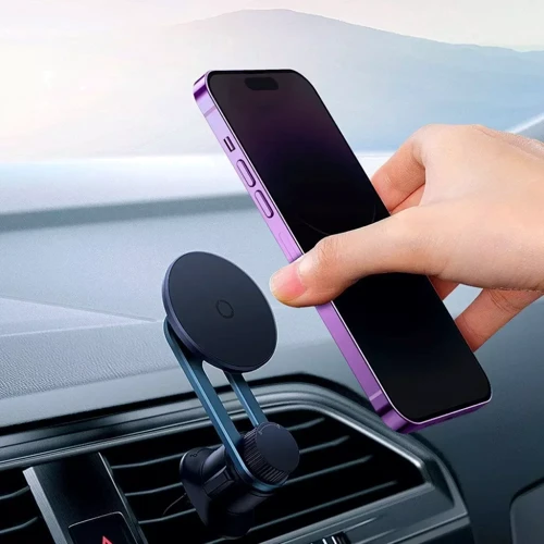 Держатель Baseus Car Holder Air Vent MagPro MagSafe Black (C40161200121-00) for iPhone 16 I 15 I 14 I 13 I 12 series фото 7