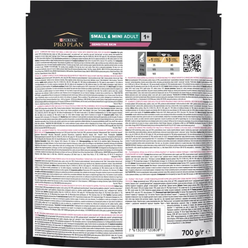 Сухой корм для собак Purina ProPlan Small&Min с чувствительной кожей с лососем 700г (12272469): Возраст Взрослые