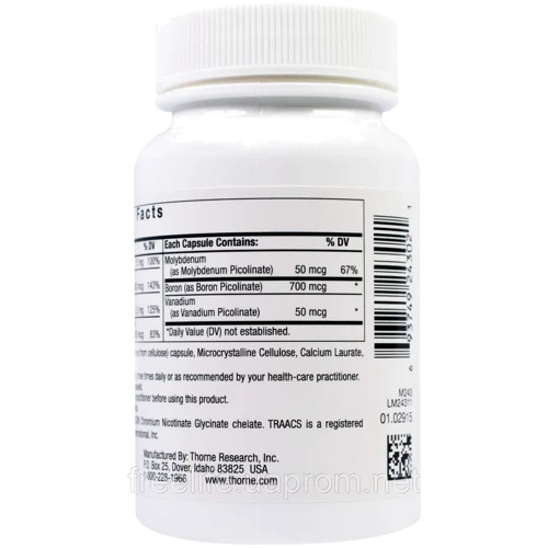 Thorne Research Pic-Mins 90 Veg Caps Микроэлементы: Тип Мультиминералы