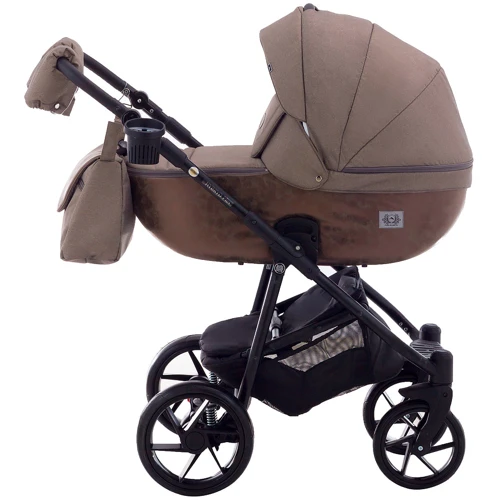 Коляска 2 в 1 Adamex Hybryd Plus BR279 капучино шкіра (мармур) - капучино (623890): Кількість блоків 1
