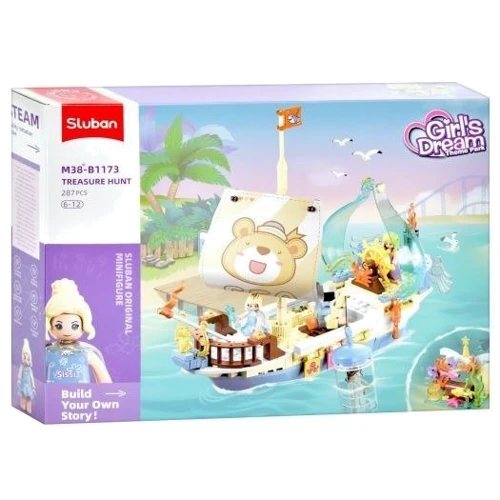 Конструктор Sluban Girls Dream Корабель 287 деталей (M38-B1173): Кількість деталей, шт. 287