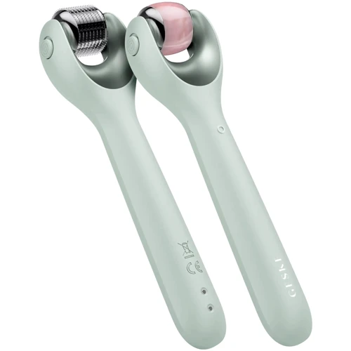 Электронный роллер для лица с микроиглами GESKE MicroNeedle Face Roller 9в1 green фото 4