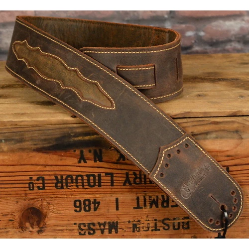 Ремінь гітарний MARTIN 18A0079 Wingtip Guitar Strap (Dark Brown) фото 4