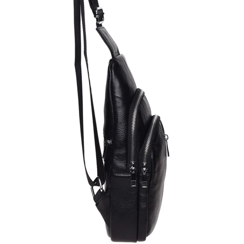 Мужская сумка-слинг Keizer черная (K1155-black): Страна производитель Украина