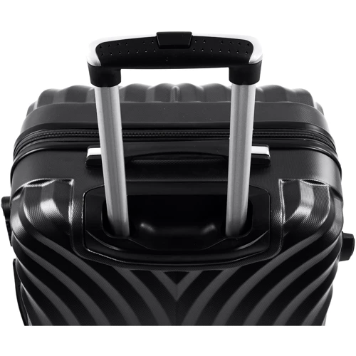 Чемодан Rogal L черный (RGL760L-black): Тип ручки Телескопическая ручка, Короткая ручка