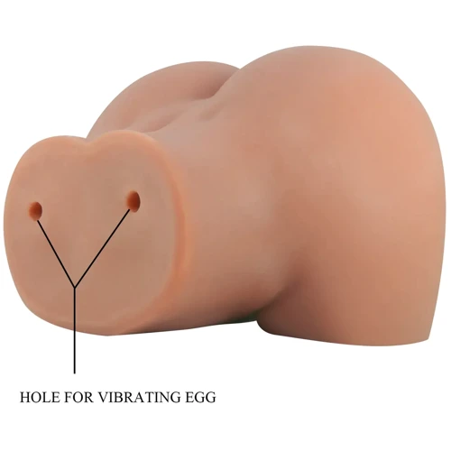 Мастурбатор вагина-анус с вибрацией LYBAILE Crazy Bull Mila soft skin (BM-009243Z)