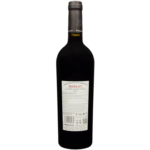 Вино Barone Montalto Collezione di Famiglia Merlo Terre Siciliane IGP красное сухое 0.75 л (FSH_8030423001072): Страна производитель Италия