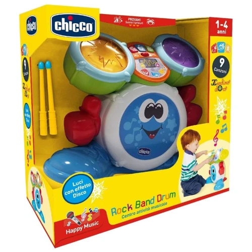 Игрушка музыкальная Chicco ROCK BAND DRUM (09820.10): Материал Пластмасса