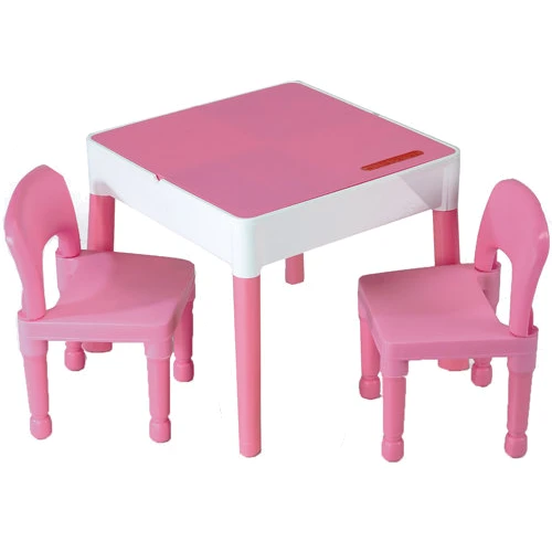 Комплект Tega стол+2 стула MT-003 698 pink/white