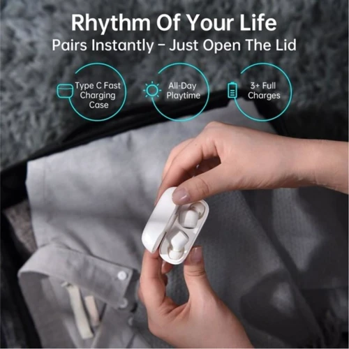 Наушники Choetech BH-T01 White: Тип конструкции вакуумные