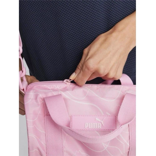 Женская сумка Puma Core Pop Barrel Bag 5L розовая 33х37х12 см (090275-07): Цвет розовый