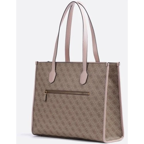 Жіноча сумка тоут GUESS SILVANA GIRLFRIEND TOTE світло-коричнева (HWSN8665240-LLR): Тип ручки С двумя ручками, Длинная ручка