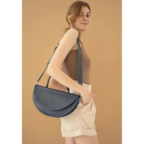 Женская сумка через плечо Сhris maxi темно-синяя (TW-Chris-max-navy-blue)