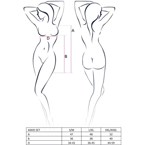 Эротический костюм медсестры Passion AKKIE SET white L/XL