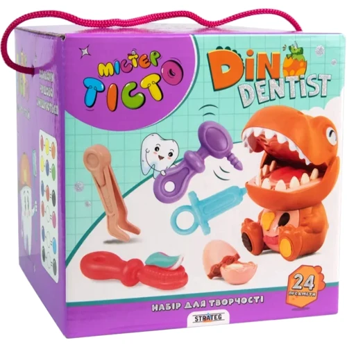 Набор для творчества Strateg Мистер тесто Dino Dentist (укр) (41020): Производитель Strateg