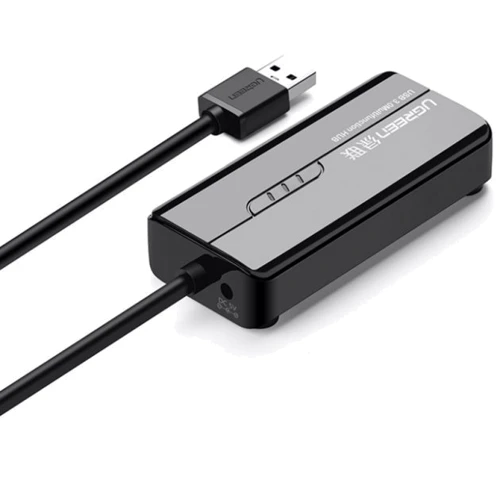 Адаптер Ugreen Adapter USB to 3хUSB 3.0+RJ45 Black (20265): Інтерфейс підключення USB 3.0