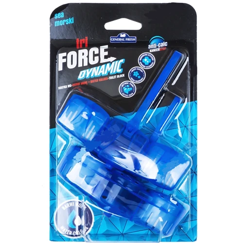 Блок для унитазов General Fresh Tri-Force Dynamic ароматический, Море 2x45 г