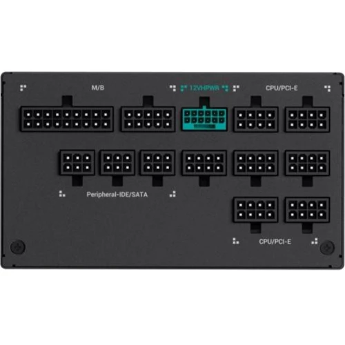 Блок питания DeepCool PX1300P (R-PXD00P-FC0B-EU) 1300W: Вентилятор нижней стенки 120 мм