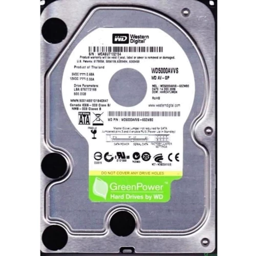 Внутренний жесткий диск WD WD5000AVVS