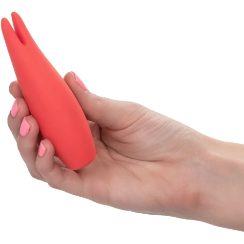 Клиторальный вибратор CalExotics Red Hot Flare, 11,5х3,25 см