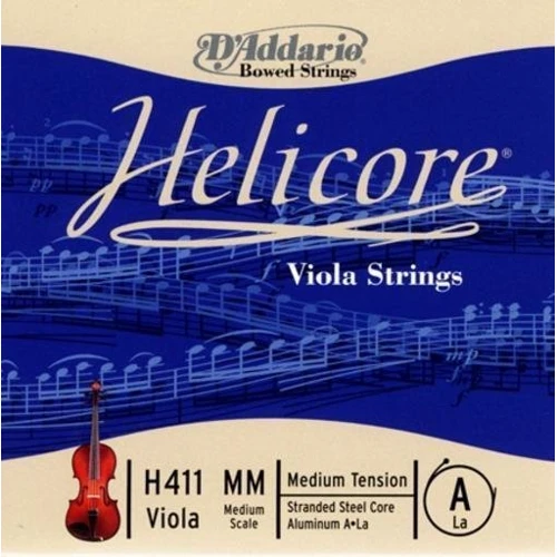 Струна D'addario Helicore Viola Single A String Medium Scale Medium Tension: Назначение Для альта