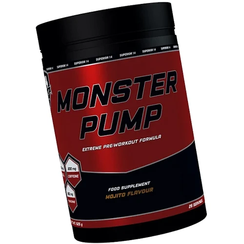 Передтренувальний комплекс Superior Monster Pump 525 g / 23 servings / Mojito