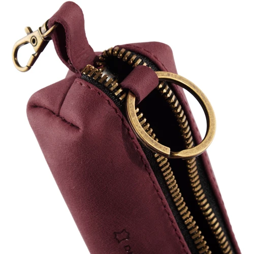 Женская ключница DNK Leather бордовая (DNK-Keys-S-bochkaH-col.L): Формат кошелька Горизонтальный
