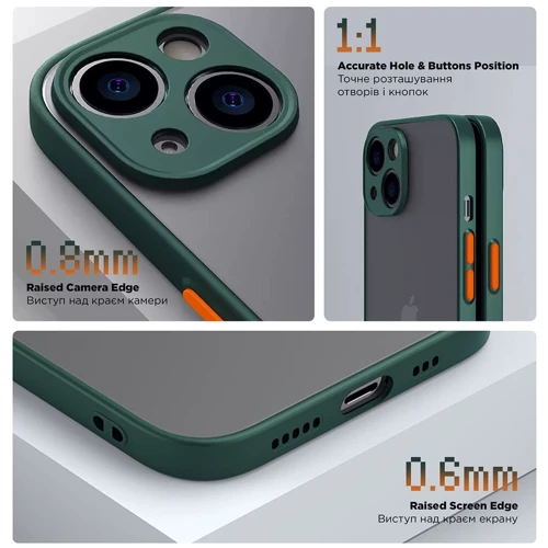 Чехол для телефонов ArmorStandart Frosted Matte Dark Green for Samsung A256 Galaxy A25 5G (ARM69691): Тип накладка на заднюю часть