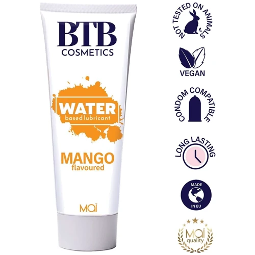 Смазка на водной основе MAI BTB FLAVORED MANGO с ароматом манго (100 мл)
