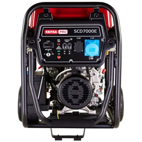 Генератор дизельный Квітка PRO SCD7000E 6.0 КВт 110-7008: Объем топливного бака 12.5 л