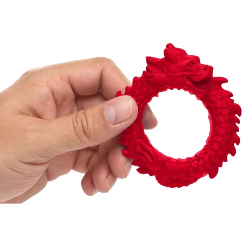 Эрекционное кольцо Creature Cocks Rise of the Dragon Silicone Penis Ring - Red
