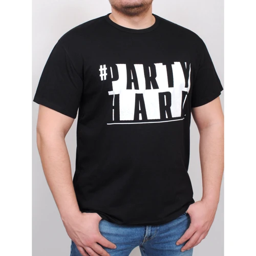 Футболка PFProject BIG PARTY 3XL чорна з принтом: Вид футболки